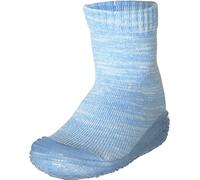 Playshoes Hausschuh-Socke gestrickt, Unisex-Kinder Hohe Hausschuhe, Blau (bleu 17), 18/19 EU (2/3 Child UK)