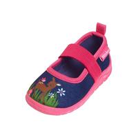Playshoes Hausschuh Reh marine/pink - Mädchen - Gr. 24/25