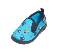 Playshoes Allover Baustelle, Unisex-Kinder Niedrige Hausschuhe, Blau (blau 7), 22/23 EU (6 Child UK)