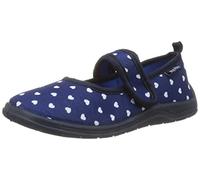 Playshoes Hausschuhe Klettverschluss - Herzchen Marine - Gr. 22/23 + 0,29€ Cashback auf Deine nächste Bestellung