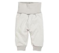 Playshoes - Schlupfhose STERNCHEN geringelt in hellgrau/weiß Gr.86