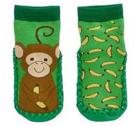 Playshoes - Hüttenschuhe Affe grün 18/19