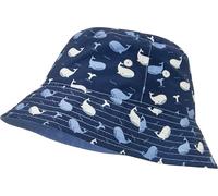 Playshoes Wende-Sonnenhut "Wal" in Blau - 30% | Größe 55 cm | Kindermuetzen