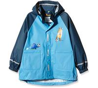 Playshoes Jungen Regen-Mantel Maus & Elefant Fußball 408501, 17 - bleu, 98