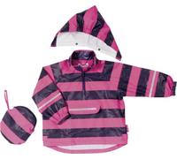 Playshoes Jungen Regen-Poncho Streifen 408637, 786 - Pink/Lila, 104