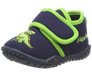 Playshoes Jungen Slipper Draak Hausschuhe, Marine, 28/29 EU