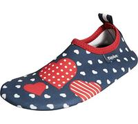 Playshoes Jungen Unisex Kinder Barfuß Badeslipper Aqua-Schuhe, Marine Herzchen, 30/31 EU