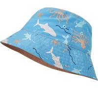 Playshoes - Kid's UV-Schutz Fischerhut Meerestiere - Hut, Gr. S-M 51 cm, blau (Turquoise)