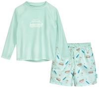 Playshoes Jungen Zweiteiler Lang Rash-Guard-Set, Surf-Bus Langarm, 86-92