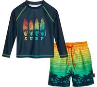 Playshoes Jungen Zweiteiler Lang Schwimmshirt, Set Langarm Surf, 146/152 cm