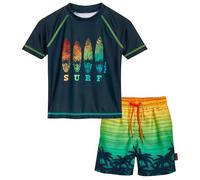 Playshoes Jungen Zweiteiler Rash-Guard-Set, Surf, 110-116