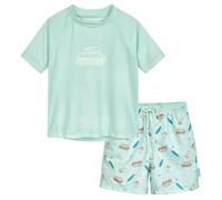 Playshoes Jungen Zweiteiler Rash-Guard-Set, Surf-Bus Shorts, 86-92