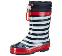 Playshoes Gummistiefel maritim, in marine/weiß, Größe 30/31
