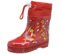 Playshoes Kinder Gummistiefel Waldtiere gefüttert rot Gr. 19 Mädchen Baby 4250671