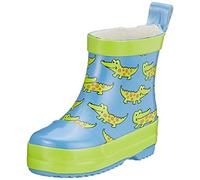 Playshoes Kinder Gummistiefel Halbschaft Krokodil Blau-19
