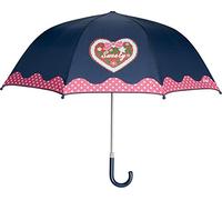 Playshoes Kinder Kinder-Regenschirm mit Herz und gepunktet, Dunkelblau, Onesize, 448593-NA/ONESIZE