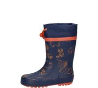 Playshoes Kindergummistiefel BÄR blau mit Stulpe 28