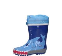 Playshoes Kindergummistiefel HAI blau 23