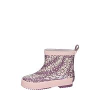 Playshoes kurzer Kindergummistiefel BLUMEN violett 24