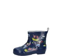 Playshoes kurzer Kindergummistiefel PIRATENINSEL blau 18