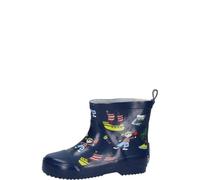 Playshoes kurzer Kindergummistiefel PIRATENINSEL blau 22