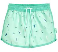 Playshoes Mädchen Badehose Boardshorts, Mint Surfbrett, 122/128 cm