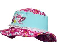 Playshoes Sonnenhut Flamingo – UV-Schutz für Mädchen – Gr. 53 cm – türkis/rosa
