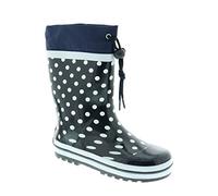 Playshoes Gummistiefel mit Punkten in marine, Gr. 26/27, junge