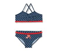 Playshoes Mädchen UV-Schutz-Bikini Herzchen Dunkelblau Größe 146/152