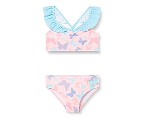 Playshoes Mädchen Uv-Schutz Bikini Badeanzug Schwimmanzug Badebekleidung, Schmetterlinge, 98-104 EU