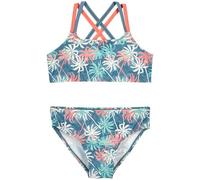 Playshoes Mädchen Zweiteiler Bikini, Blau Palmen, 98-104