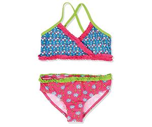 Playshoes Mädchen Zweiteiler Bikini Blumen, UV-Schutz nach Standard 801 und Oeko-Tex Standard 100, Gr. 86 (Herstellergröße: 86/92), Mehrfarbig (original 900)
