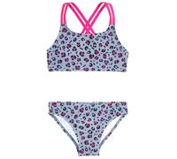 Playshoes Mädchen Zweiteiler Bikini, Grau Allover Leo, 110/116 cm