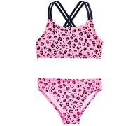 Playshoes Mädchen Zweiteiler Bikini, Pink Allover Leo, 134/140 cm