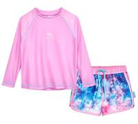 Playshoes Mädchen Zweiteiler Lang Rash-Guard-Set, Lila Langarm Batik, 146/152 cm
