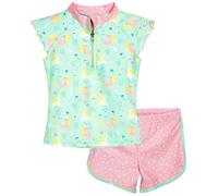 Playshoes Mädchen Zweiteiler Schwimmshirt-Set, Mint Einhorn, 98-104