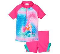 Playshoes Mädchen Zweiteiler Schwimmshirt-Set, Pink Meerjungfrau, 110-116