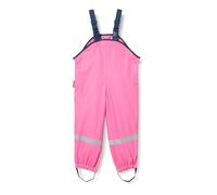 Playshoes Matschhose Regenlatzhose Fleece-Futter Unisex Kinder Wind- und wasserdichte Regenhose Regenbekleidung, pink, 92