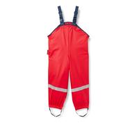 Playshoes Matschhose Regenlatzhose Ungefüttert Unisex Kinder Wind- und wasserdichte Regenhose Regenbekleidung, rot, 98