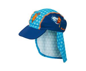 Playshoes Nackenschutzcap "Die Maus" in Blau - Größe 49 cm | Baby Caps Huete