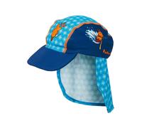 Playshoes Nackenschutzcap "Die Maus" in Blau - Größe 51 cm | Baby Caps Huete