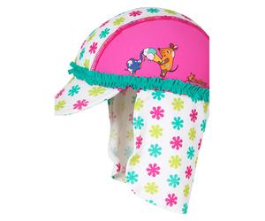 Playshoes Nackenschutzcap "Die Maus" in Weiß - Größe 49 cm | Baby Caps Huete