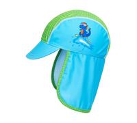 Playshoes Nackenschutzcap "Dino" in Türkis - Größe 51 cm | Baby Caps Huete