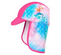 Playshoes Nackenschutzcap "Meerjungfrau" in Pink - Größe 51 cm | Baby Caps Huete