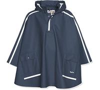 PLAYSHOES Kinder Regenponcho dunkelblau / silber, Größe 152, 3751300 Dunkelblau / Silber 152