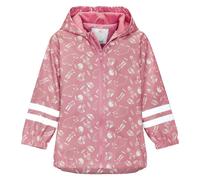 Playshoes Regen-Jacke mit Reflektoren & Fleecefutter - Waldtiere - Rosa - Gr. 92