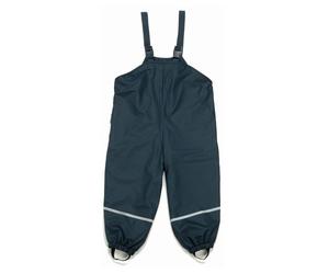 Playshoes Regen-Latzhose mit Fleecefutter - Marine - Gr. 80
