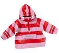 Playshoes Regen-Poncho Streifen 408637 Unisex - Kinder, Gr. 98, Mehrfarbig (rot/ rose 788)