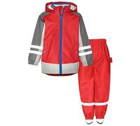 Playshoes Regen-Set, Zweiteilig 3-in-1 Regenjacke und Regenhose, Fleece-Futter