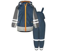 Playshoes Regen-Set, Zweiteilig 3-in-1 Regenjacke und Regenhose, Fleece-Futter